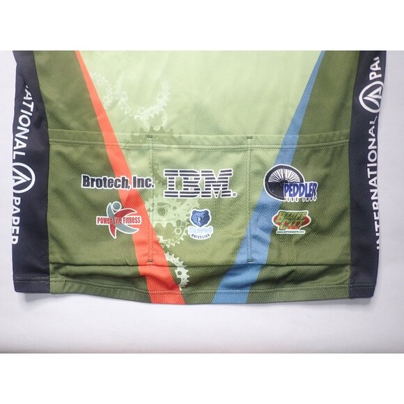 Louis Garneau International Paper Cycling Team Jersey M-L half Zip - Picture 7 of 9